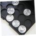 OHPHCALL 2pcs 15 Empty Cosmetic Empty Eyeshadow Case Empty Makeup Travel Makeup Case Estuche De Maquillaje mediumx2pcs Silverx2pcs - Buy Online on GoSupps.com
