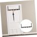 BRIGHTFUFU Rear Towel The Hook Rack Door Punch Back Over Home Organizer Hanging Clothing for 50X8cm Black - Buy Online on GoSupps.com