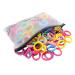 200 Pack Candy Color Girls' Elastic Hair Ties - Seamless Ponytail Holders - Buy Online on GoSupps.com
