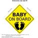 Buy Famkit Baby On Board Car Stickers - Waterproof & Durable Safety Signs (2-Pack 14x14 cm) | International Shipping Available - Buy Online on GoSupps.com