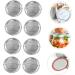 POPETPOP 60 Pcs Mason Jar Lids Wide Mouth Mason Jar Lid Cover Mason Jar Sealing Lid Sprouting Lids for Mason Jars Electric Wok Strainer Lid Reusable Canning Dinner Plate Leakproof Tinplate Silverx2pcs 8.6X8.6X0.2CMx2pcs - Buy Online on GoSupps.com