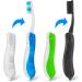 Shop Wllhyf 4-Pack Collapsible Travel Toothbrushes - Soft & Compact Ideal for Travel - Green/Blue/White/Black - Buy Online on GoSupps.com