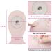 Men's Makeup Mannequin Head with 4 Pairs Eyelids | Soft Silicone Eyelash Extension Exercise Model for Beginners - e-MTT-White - Buy Online on GoSupps.com