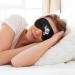 SSIMOO I Like Soccer Sleep Mask | Adjustable Breathable Eye Mask for Comfortable Sleep | Fashionable Black Design - Perfect for Travel & Home - Buy Online on GoSupps.com
