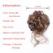 Brown Mix Ash Blonde Messy Bun Scrunchie: Tousled Updo Hair Extension for Women - Buy Online on GoSupps.com