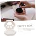 Outanaya 3pcs Eyeshadow Blush Palette Eye Shadow Lipstick Pallet Empty Makeup Pallet Plastic White - Buy Online on GoSupps.com