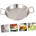 OUNONA 2 Pcs Amphora Pan Copper Frying Pan Barbecue Nonstick Frying Pan Low-Edge Pan Camping Cooking Pot Pan for Camping BBQ Grilling Camping Pans Kettle Outdoor Stainless Steel 25x25cmx2pcs - Buy Online on GoSupps.com