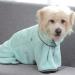 Befitery Dog towel Bathing towel Fast -drying pet towel soft dog bemper die dog dryer Bath accessories made of microfiber for small medium -sized dogs cats (XS green) XS green