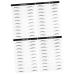 Beavorty 4 Sheets Black Stickers Eyebrow Stickers for Makeup Transfer Stickers 6 Proof Supplies