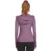 Mokermi Women's Purple Running Jacket - Lightweight Athletic Hoodie for Yoga, Workout, and Sports - Full Zip, Size Medium - Buy Online on GoSupps.com
