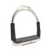 AK Folding Flexi Movable Stainless Steel Horse Riding Equestrian Stirrups with Black Tread (4.50 INCHES Silver) 4.50 INCHES Silver - Buy Online on GoSupps.com