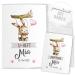 Mikalino Premium U-Book Transparent 3-Part-Personalizable protective cover 3-part with rabbit motif-U-booklet and vaccination passport cover Transparent-U-booklet COULCE made of plastic 3-part Set 3-part 7011_hase