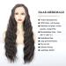 Salomezklm 24 Black Lace Front Wig | Glueless Synthetic Long Wavy Heat-Resistant Wig | Natural Baby Hair for Women - Buy Online on GoSupps.com