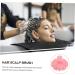 Magiclulu 3ST Silicone Massage Bath Brush - Portable Scalp Massager & Hand Washer for Kids | Pink Travel Accessories - Buy Online on GoSupps.com