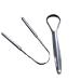 Stainless Steel Tongue Scraper 2-Piece Tongue Cleaner Home Personal Oral Care Utensils