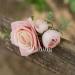 Fangsen Pink Rose Flower Wedding Hair Comb - Bridal Hair Accessory for Women/Girls (Silver) - Buy Online on GoSupps.com