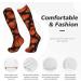 Basketball Pattern Compression Socks for Men & Women - Supportive 15-20 mmHg for Running & Cycling - Buy Online on GoSupps.com