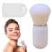 Retractable Makeup Brush - Travel Powder Brush Foundation Blush Brush | Portable Face Brush with Lid for Foundation KABBUKI Magic High Density Brush for Blush Bronzer Powder Travel Friendly White