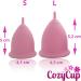 CozyCup Menstrual Cup CLASSIC - Made in Germany | Pink Size 1 (Small) - 2 Pack with Sterilization Cup - Eco-Friendly Period Solution - Buy Online on GoSupps.com