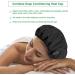 Flaxseed Heat Cap for Deep Conditioning - Natural Thermal Cap + 10 Disposable Shower Caps (Black) - Buy Online on GoSupps.com