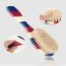 Buy Professional Barber Straight Edge Razor & Fade Brush Set | 5 Blades for Close Shaving & Hair Cutting | Red/White/Blue - Buy Online on GoSupps.com