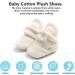 EDOTON Unisex Newborn Winter Boots - Non-Slip Sole, Adjustable Bootie Sock 6-12 Months, White - Buy Online on GoSupps.com