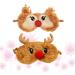 Healifty Reindeer Shaped Plush Sleeping Mask - 2Pcs Cute Animal Blindfold for Girls and Women - Buy Online on GoSupps.com