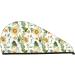 Watercolor Sunflowers Microfiber Hair Towel - Super Absorbent & Quick Dry Coral Velvet Wrap for All Hair Types - Buy Online on GoSupps.com
