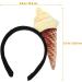 DOITOOL Ice Cream Cone Headband Ice Cream Party Hat Costume Party Accessory Headband Adult Food Vendor Ice Cream Cone Mini Hat for Food Themed Party Decorations - Buy Online on GoSupps.com