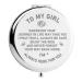 WHING to My Girl Cute Engraved Personalized Travel Compact Pocket Makeup Mirror  Present for Women Girls  Daughter Birthday Graduation Gift from Dad Mom