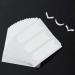 2000 Pieces French Manicure Nail Art Stickers, Self-Adhesive Nail Tips Guides for DIY Decoration Stencil Tools(3 White Half-Moon Shaped Designs,45 Sheets)