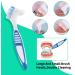 4-Piece Double-Sided Prosthesis Cleaning Brushes | Ergonomic Design Multi-Layered Bristles | Portable False Teeth Brush Set in 4 Colors - Buy Online on GoSupps.com