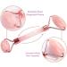 Genovie MD Rose Quartz Facial Roller - Boost Lymphatic Drainage Circulation & Reduce Puffiness | Enhance Skin Elasticity & Tone - Buy Online on GoSupps.com