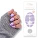 Fairy Nail UV nail foils self-adhesive gel foils half-cured 20 pieces nail wraps nail polish strips to stick on (lavender)