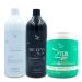 Kit Professional Progressive Zap Me Leva 2x1L/2x35.2 fl.oz and Ztox Zero Conditioning Mask 950g/32.12 fl. oz