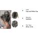 Sofeiyan Claw Clip Messy Bun Hair Piece | Wavy Curly Chignon Ponytail Hairpiece in Gray & White Tips - Women's Synthetic Tousled Updo Extensions - Buy Online on GoSupps.com