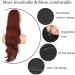 PORSMEER 26 Natural Straight Wavy Drawstring Ponytail Extension in Copper Red - Synthetic Hairpiece for Women & Girls - Buy Online on GoSupps.com