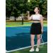 HDE Women's Plus Size Tennis Skort Pleated Athletic Golf Skirt with Shorts - 3X Black - Buy Online on GoSupps.com