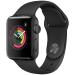 MightySkins Skin Compatible with Apple Watch Series 2 38mm - Black Leather | Protective, Durable, and Unique Vinyl Decal wrap Cover | Easy to Apply, Remove, and Change Styles | Made in The USA