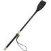 Coolrunner Riding Crop for Horse, 18 Inch Horse Whip with PU Leather Equestrianism Horse Crop Double Slapper Horse Whip Black Crops for Horses