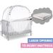 Baby Safety Pop up Crib Tent | Premium Crib Net to Keep Baby from Climbing Out | Upgraded Mesh Fabric | Protect Your Baby from Falls | Unisex Infant Crib Tent Net Gray - Buy Online on GoSupps.com