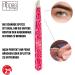 Nippes KOSMOS cosmetic tweezers in pink bevelled tip stainless steel colourful lacquered 9 cm long fine tweezers tear off eyebrow tweezers - Buy Online on GoSupps.com