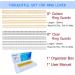Ring Sizer Adjuster Set - 16pcs Golden & Clear Silicone Tighteners for Loose Rings with Organizer Box - Invisible Spiral Guards for Women Men - 4 Sizes Round & Flat Bands - Buy Online on GoSupps.com