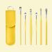 HEIMEABI Spring Earwax Cleaner Tool Set | 6Pcs 360 Spiral Design | Ear Wax Removal Kit with Storage Bag | Self Care Gifts - Yellow One Size - Buy Online on GoSupps.com