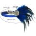 ENILSA Feather Headband Women Lady Retro Feather Flapper Beautiful Feather Headband Blue Headwear Retro Style Accessories for Costume Prom Wedding Party Costume Accessories - Buy Online on GoSupps.com