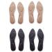 CB Sponge Comfort Insoles Slim & Lightweight Pointed Inserts Liners Cushion Breathable Absorption Pad Forefoot Arch Heel Support Pain Relief for Women Shoe Size 6-8.5  2 Pairs Nude & 2 Pairs Black