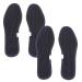 EXCEART 2 Pairs of Odor Control Shoes Comfortable Insoles Bamboo Charcoal Insoles Shoe Pads Shoes Cushion Foot Care Insoles Deodorant Insoles Size 40 Black ( 24x5cm )