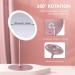 Kostlich Lighted Makeup Mirror with 3 Light Settings - Rechargeable Vanity Mirror, 10x Magnification, Touch Sensor, Rose Gold Finish - Buy Online on GoSupps.com