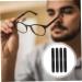 Gleavi 20 Pairs Glasses Leg Covers & Band Holder - Slipproof Straps & Nose Pads for Women - No Ear Pads & Cushions - Black & White - 5.5x0.6cm - Buy Online on GoSupps.com