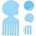 NUOBESTY 2 Pcs Comb Silicone Mold Silicone Molds Afro Hair Comb Mold Afro Comb Mould Craft Supplies Self Made Bluex2pcs 21X10CM2x2pcs - Buy Online on GoSupps.com